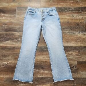 VINTAGE BE BOP 1987 BUTTON FLY FLARE LEG JEANS SIZE 13